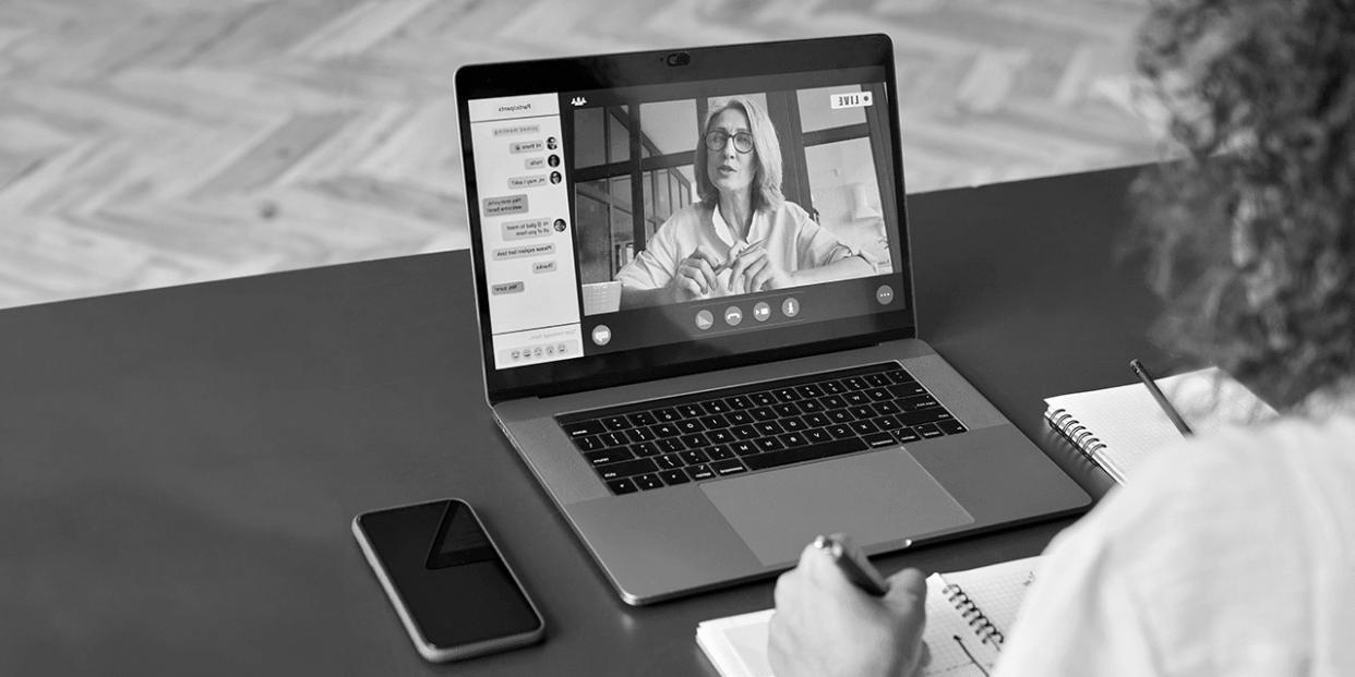 Professionelle Veranstaltungsumgebung für Leadership-Webinare